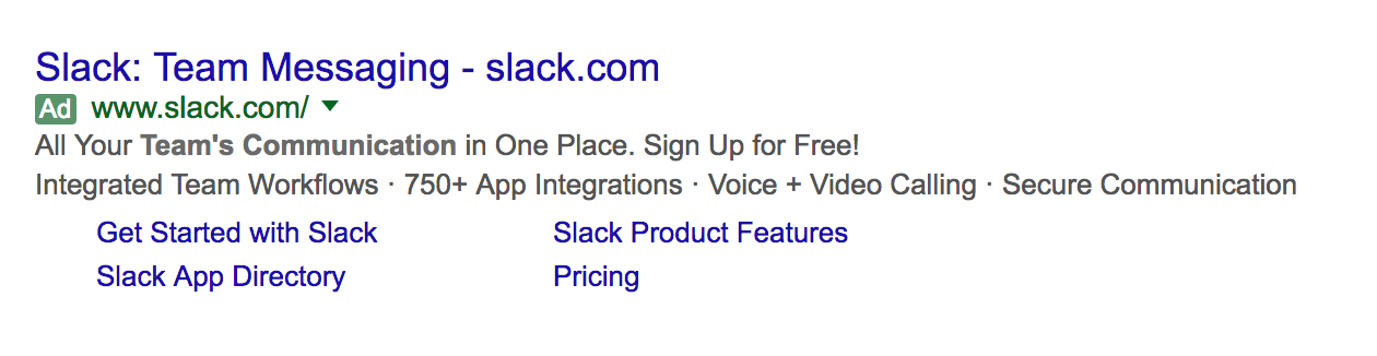 slack advertising on adwords